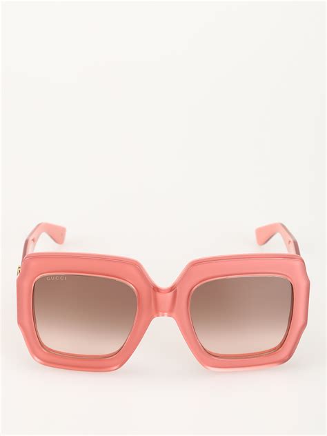 oversized pink gucci sunglasses|oversized Gucci sunglasses for men.